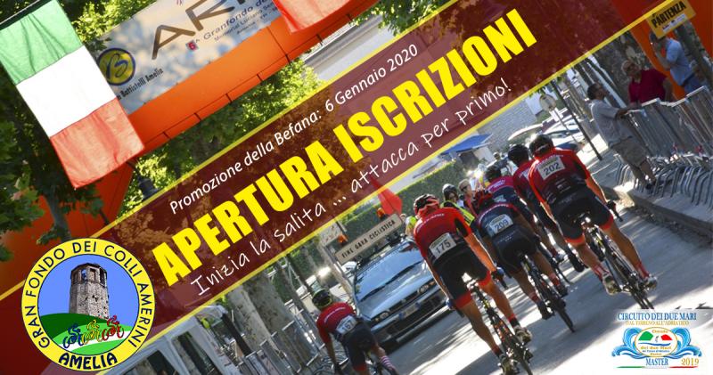 Apertura Iscrizioni Granfondo Colli Amerini 2019